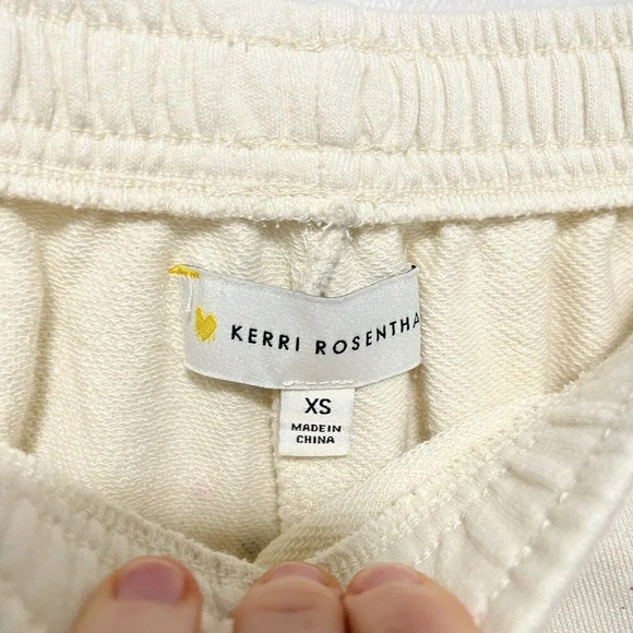 Kerri Rosenthal Midi Sweatshort in Paint Splatter Messy Size XS - Picture 2 of 7